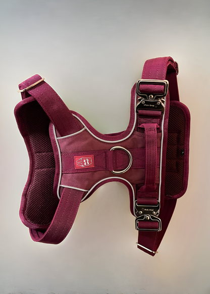 Heavy-Duty Everyday Harness - Cherry Wine-3