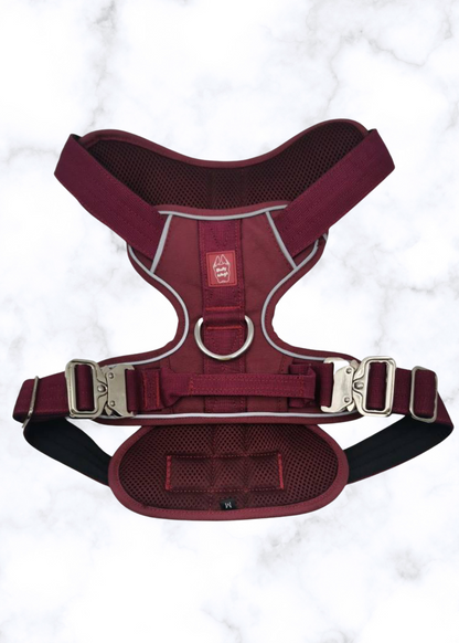 Heavy-Duty Everyday Harness - Cherry Wine-0