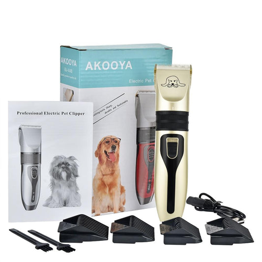 Rechargeable Pet Hair Clipper Set - Professional Grooming Kit